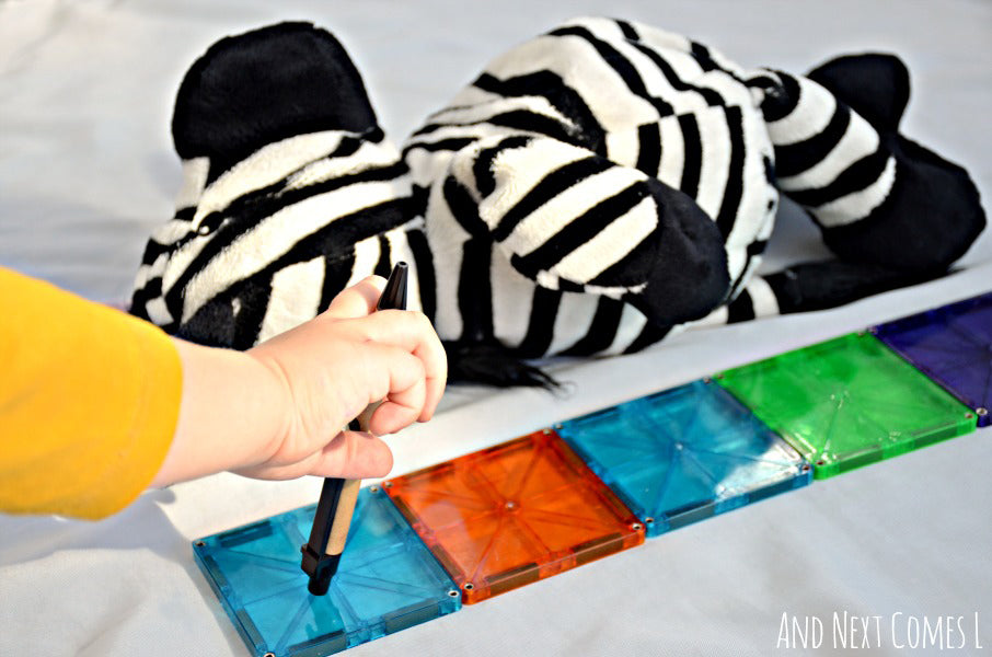Magna-Tiles og matematik for begyndere